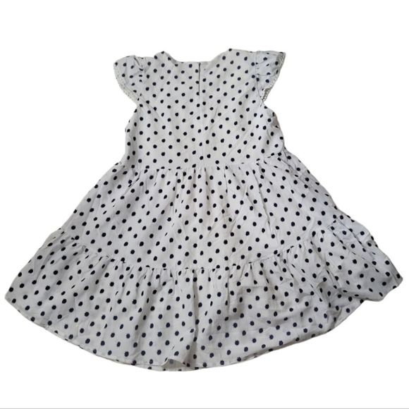 TCEC White/Black Polkadot Mini Dress Size M - Picture 4 of 7